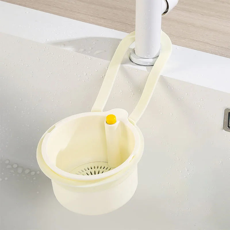 Detachable Sink Hanging Strainer Basket Quickly Drain Kitchen Garbage Filter Openable Bottom Cover Creative Multifunctional