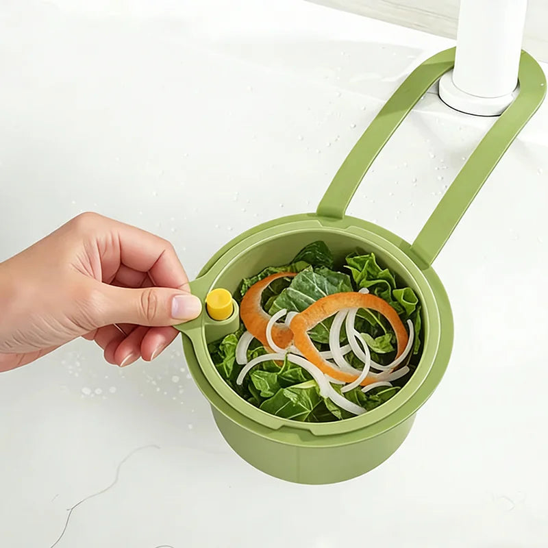 Detachable Sink Hanging Strainer Basket Quickly Drain Kitchen Garbage Filter Openable Bottom Cover Creative Multifunctional