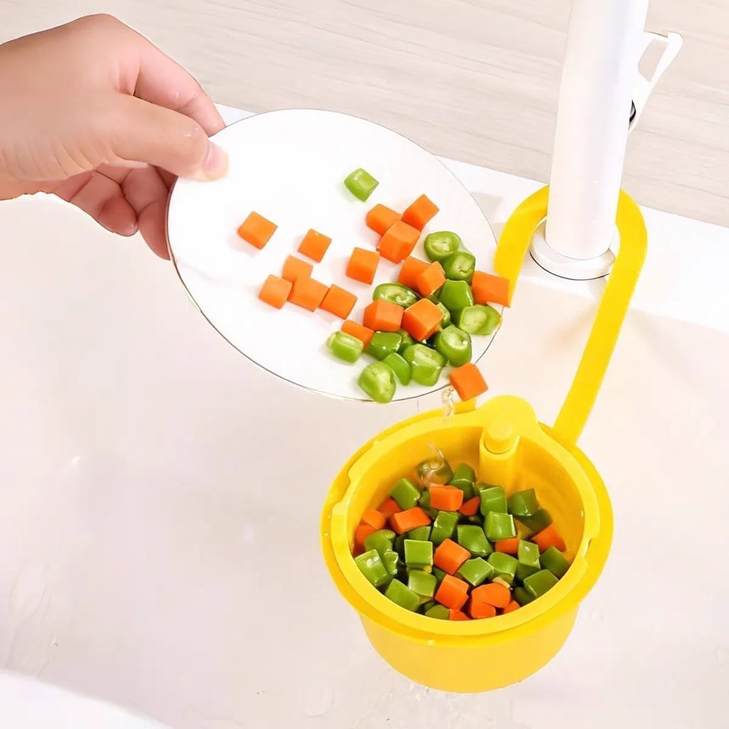 Detachable Sink Hanging Strainer Basket Quickly Drain Kitchen Garbage Filter Openable Bottom Cover Creative Multifunctional
